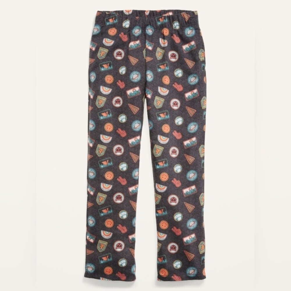 Old Navy Printed Flannel Girls Large 10 12 Pajama Pants Kids Camping Lounge
